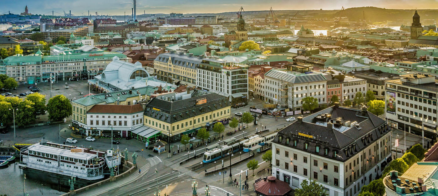 view over central Gothenburg