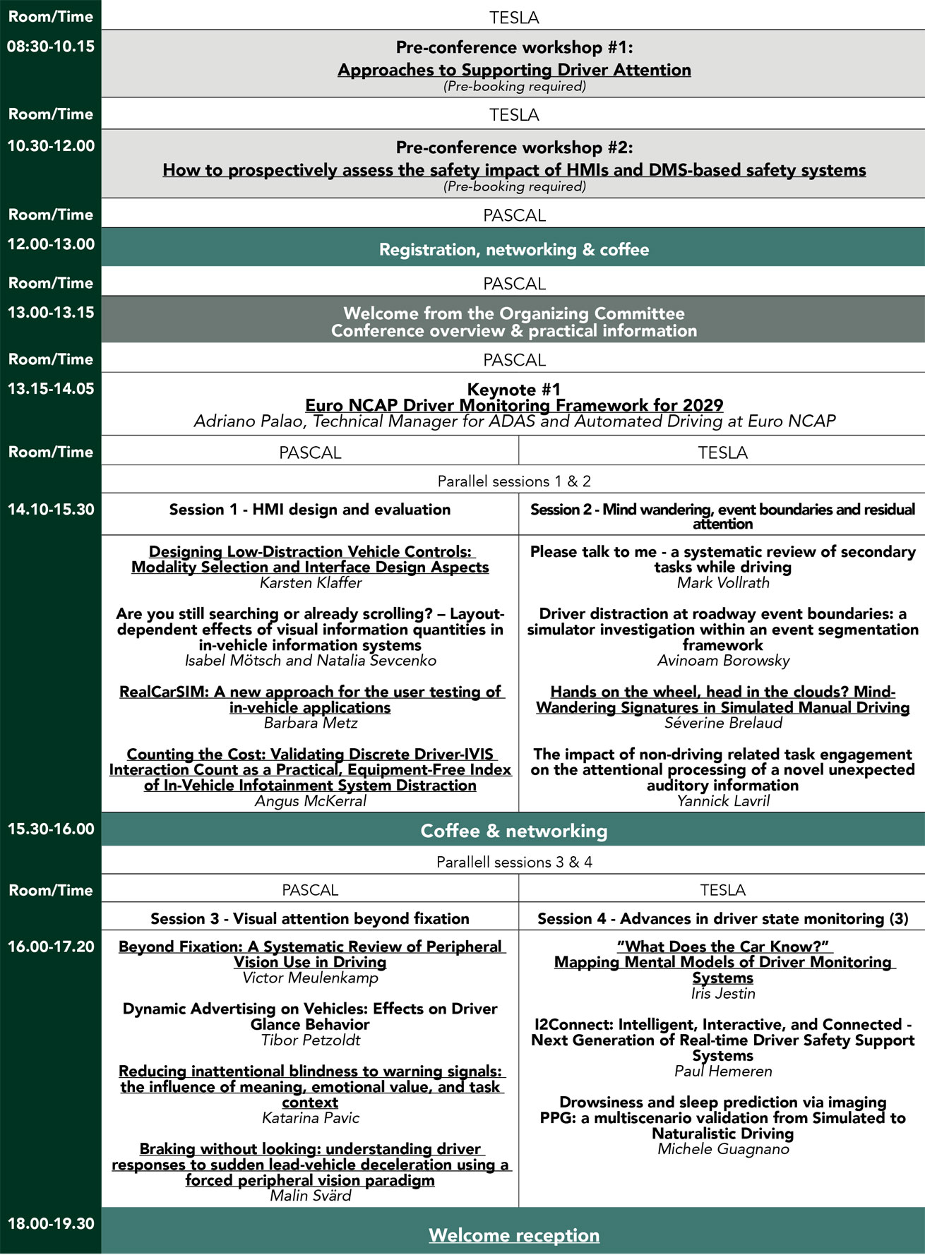 program DDI 2026 Tuesday